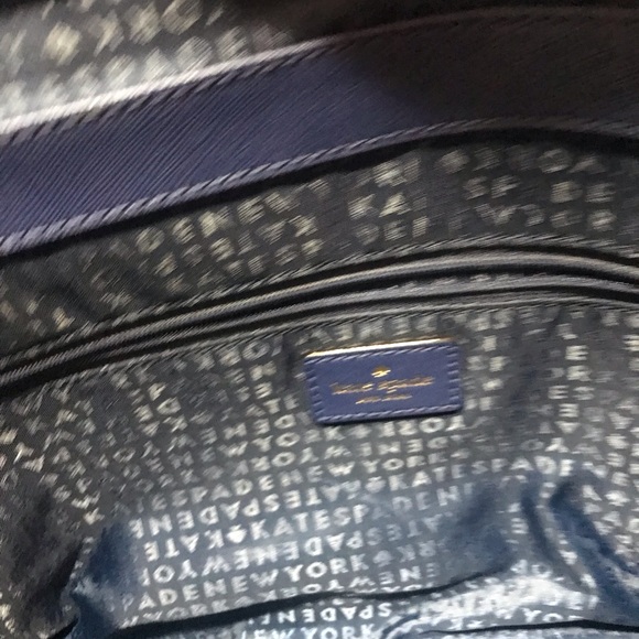 Kate Spade Laurel Way Lilah Satchel with Crossbody Strap. Oceanic Blue - Picture 8 of 10